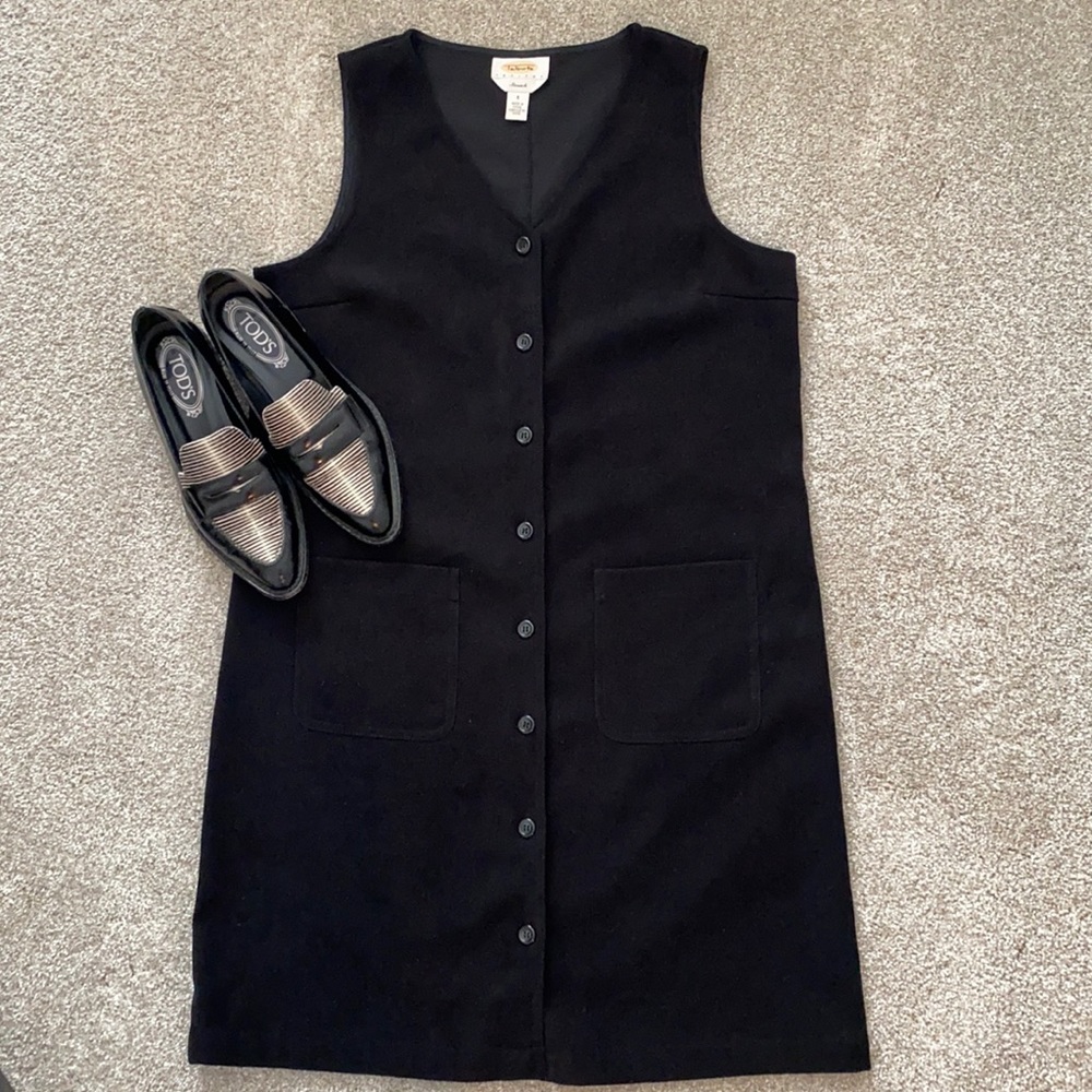 Talbots thin corduroy black jumper